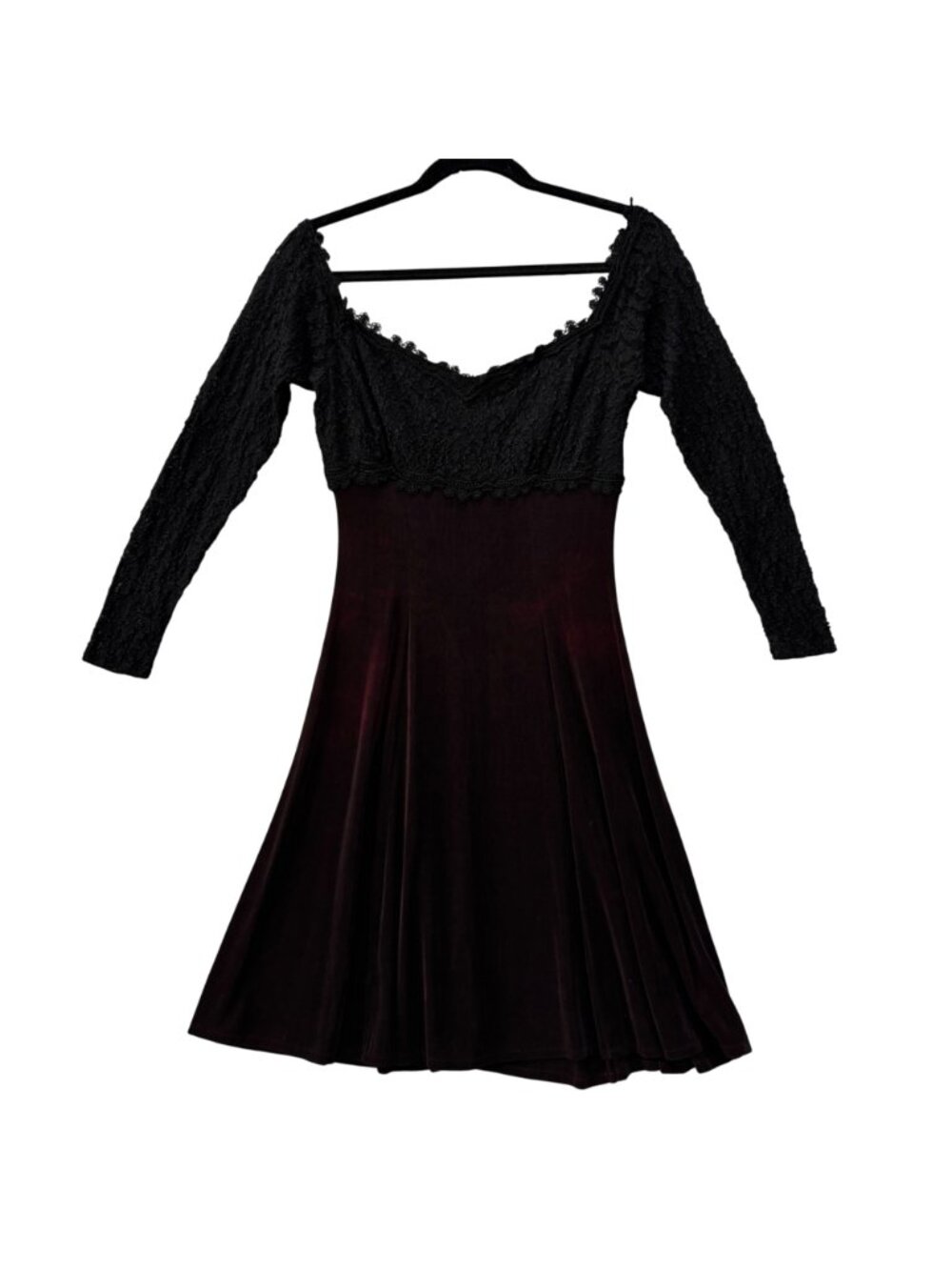 Vintage 90 Florencia Fiume Whimsygoth Dress S Cosplay Vampy Goth Dark Fairy - Picture 3 of 16